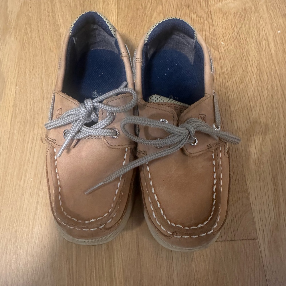 Sperry Kids Tan Boat Shoes
